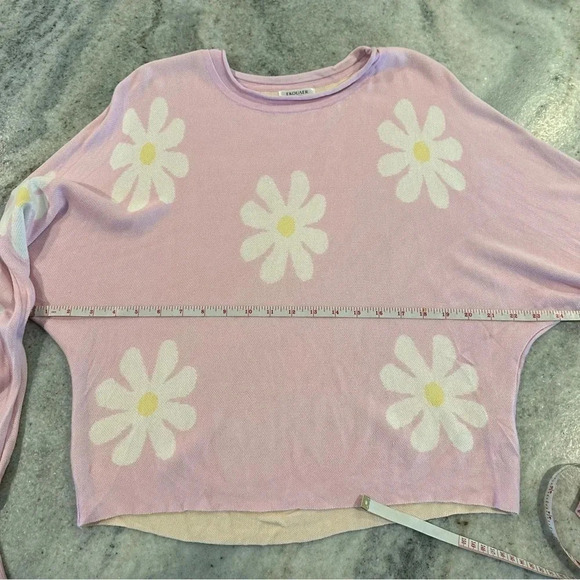 Ekouaer Daisy Lavender Batwing Long Sleeve Sweater Size Large - Picture 9 of 9